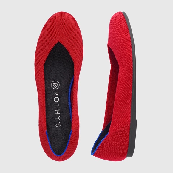 Cherry Solid Rothy’s Flats